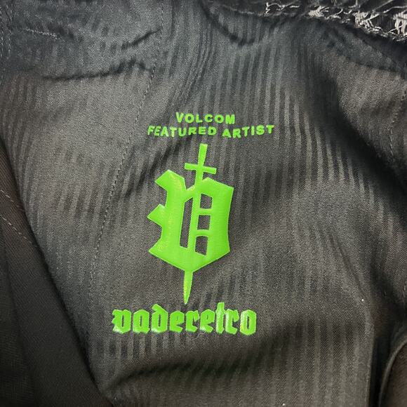 Volcom Pants Mens Small Black Elastic Waist Artist Vaderetro Skater Punk Y2K - Picture 8 of 12